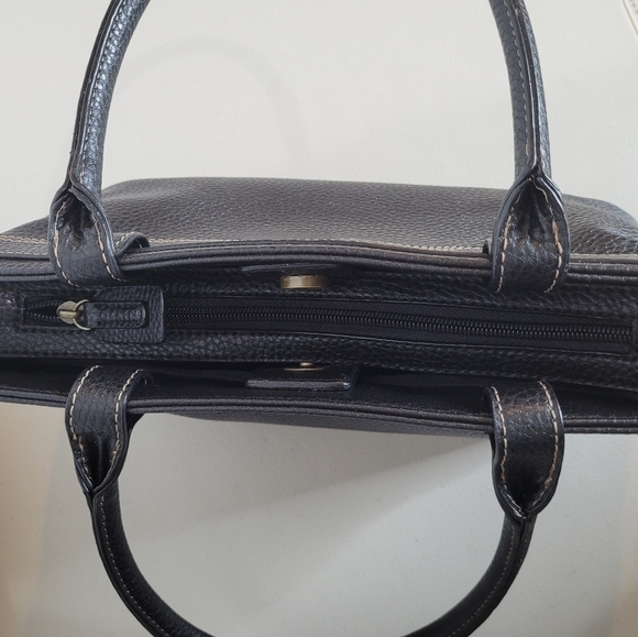 Liz Claiborne Vintage Y2K Faux Leather Mini Satchel Handbag - Picture 4 of 11